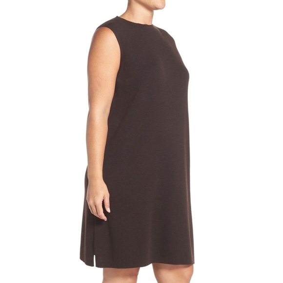Eileen Fisher Dresses & Skirts - Eileen Fisher Chocolate Brown 100% Wool Dress Size Large